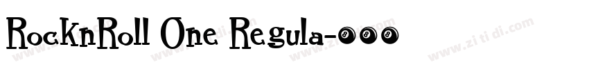 RocknRoll One Regula字体转换